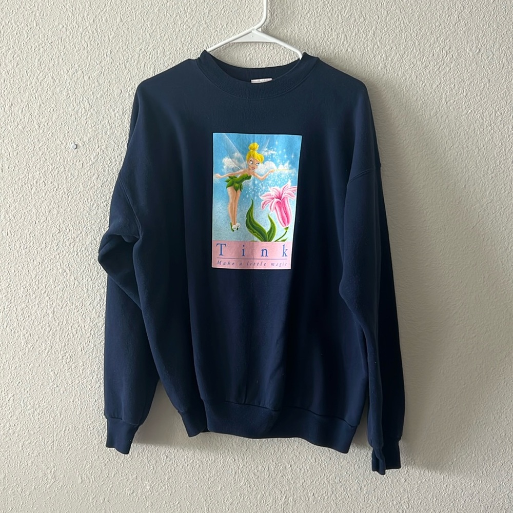 Tinkerbell Crewneck Pullover Sweatshirt Hoodie Tinker Bell Fairy Disney
